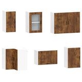 Set Mobili da Cucina 11 pz Porto Rovere Fumo in Truciolato