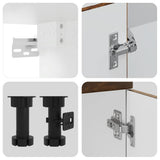 Set Mobili da Cucina 11 pz Porto Rovere Fumo in Truciolato