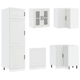 Set Mobili da Cucina 14 pz Kalmar Bianco Legno truciolato