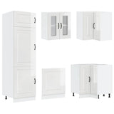 Set Mobili da Cucina 14 pz Porto Bianchi Lucido in Truciolato
