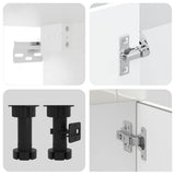 Set Mobili da Cucina 14 pz Porto Bianchi Lucido in Truciolato