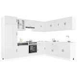 Set Mobili da Cucina 14 pz Porto Bianchi Lucido in Truciolato