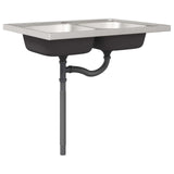 Mobiletto per lavabo con porta Lucca 2 pcs Rovere Sonoma