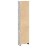 Libreria Grigio Cemento 40x24x176 cm in Legno truciolato