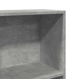 Libreria Grigio Cemento 40x24x176 cm in Legno truciolato