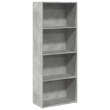 Libreria Grigio Cemento 60x30x152 cm in Legno truciolato