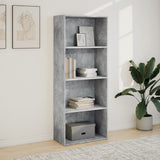 Libreria Grigio Cemento 60x30x152 cm in Legno truciolato