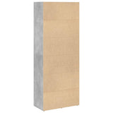 Libreria Grigio Cemento 60x30x152 cm in Legno truciolato