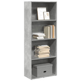Libreria Grigio Cemento 60x30x152 cm in Legno truciolato