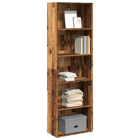 Libreria Legno Antico 60x30x189 cm in Legno truciolato
