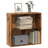 Libreria Legno Antico 80x30x77 cm in Legno truciolato