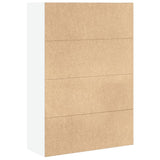 Libreria Bianca 80x30x114 cm in Legno truciolato