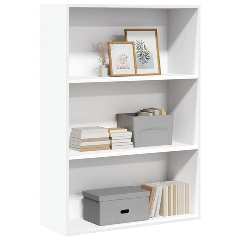 Libreria Bianca 80x30x114 cm in Legno truciolato