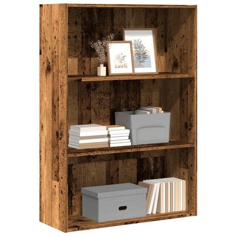 Libreria Legno Antico 80x30x114 cm in Legno truciolato
