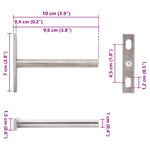 Staffe Mensole Galleggianti 12pz 10x100 mm Acciaio al Carbonio