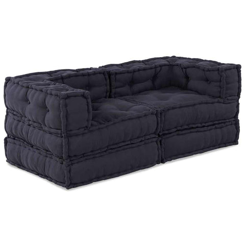 Cuscino 2 pcs Antracite 70 x 70 x 54 cm Poliestere
