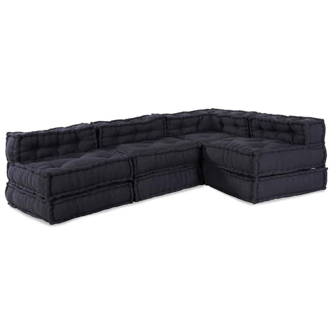 Cuscino 4 pcs Antracite 70 x 70 x 54 cm Poliestere