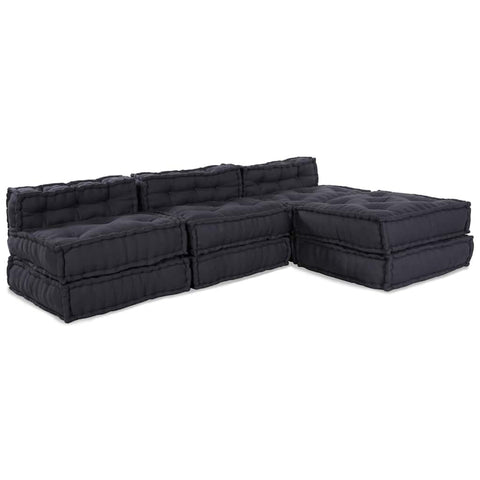 Cuscino 4 pcs Antracite 70 x 70 x 54 cm Poliestere