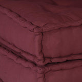 Unità di Divano Modulare 4 pcs Bordeaux Tessuto