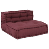 Unità di Divano Modulare 4 pcs Bordeaux Tessuto