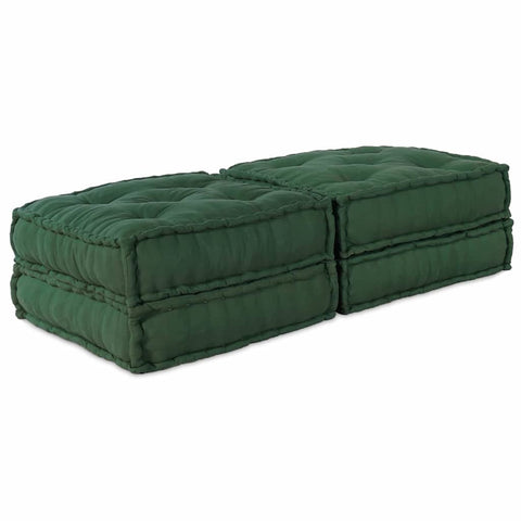 Cuscino 2 pcs Verde 70 x 70 x 36 cm Poliestere