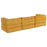 Unità di Divano Modulare 3 pcs Giallo Tessuto