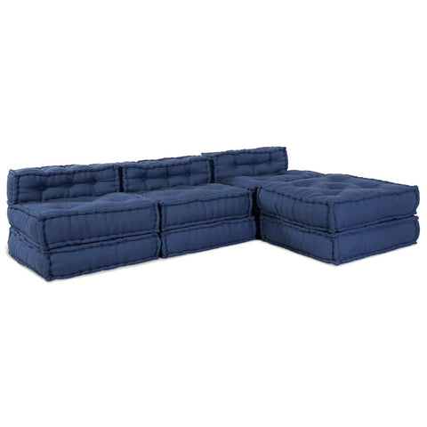 Cuscino 4 pcs Blu 70 x 70 x 54 cm Poliestere