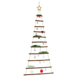 Albero di Natale sospeso con stella superiore 74x150 cm Ramo naturale