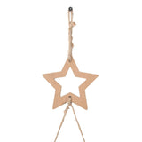 Albero di Natale sospeso con stella superiore 86x180 cm Ramo naturale