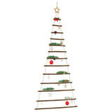 Albero di Natale sospeso con stella superiore 86x180 cm Ramo naturale