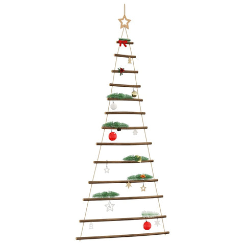 Albero di Natale sospeso con stella superiore 86x180 cm Ramo naturale