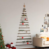Albero di Natale sospeso con stella superiore 100x210 cm Ramo naturale