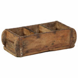 Vassoio 4 pcs Marrone 30 x 14 x 9 cm Legno Recuperato Massello