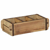 Vassoio 4 pcs Marrone 30 x 14 x 9 cm Legno Recuperato Massello