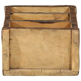 Vassoio 4 pcs Marrone 30 x 14 x 9 cm Legno Recuperato Massello