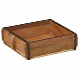 Vassoio 2 pcs Marrone 29 x 31 x 10 cm Legno Recuperato Massello