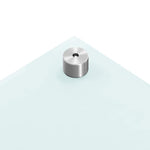 Paraschizzi per Cucina 2 pz Bianchi 80x50 cm in Vetro Temperato