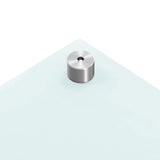 Paraschizzi per Cucina 2 pz Bianchi 80x50 cm in Vetro Temperato