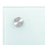 Paraschizzi per Cucina 2 pz Bianchi 80x50 cm in Vetro Temperato