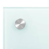 Paraschizzi per Cucina 2 pz Bianchi 80x50 cm in Vetro Temperato