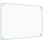 Paraschizzi per Cucina 2 pz Trasparente 70x50cm Vetro Temperato