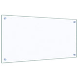 Paraschizzi per Cucina 2 pz Trasparente 80x40cm Vetro Temperato