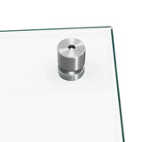 Paraschizzi per Cucina 2 pz Trasparente 80x40cm Vetro Temperato