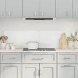Paraschizzi per Cucina 2 pz Trasparente 80x40cm Vetro Temperato