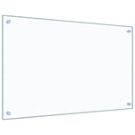 Paraschizzi per Cucina 2 pz Trasparente 80x50cm Vetro Temperato