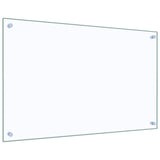 Paraschizzi per Cucina 2 pz Trasparente 80x50cm Vetro Temperato
