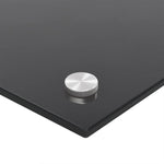Paraschizzi per Cucina 2 pz Neri 80x50 cm in Vetro Temperato