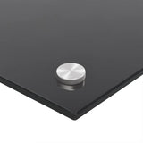 Paraschizzi per Cucina 2 pz Neri 80x50 cm in Vetro Temperato