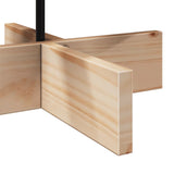 Albero di Natale Decorativo in Legno 80 cm Legno Massello Pino