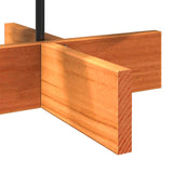 Albero di Natale Marrone Cera 80 cm in Legno Massello di Pino